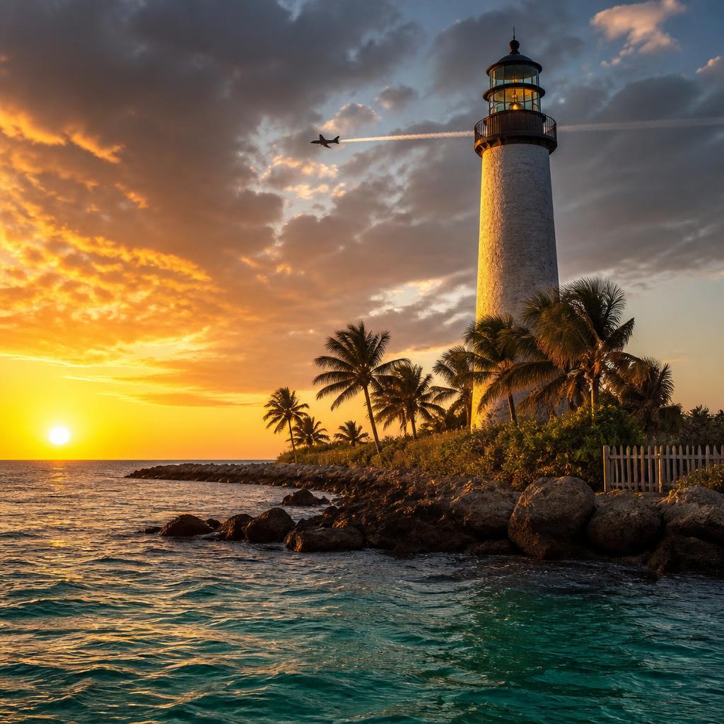 Florida coast at sunset